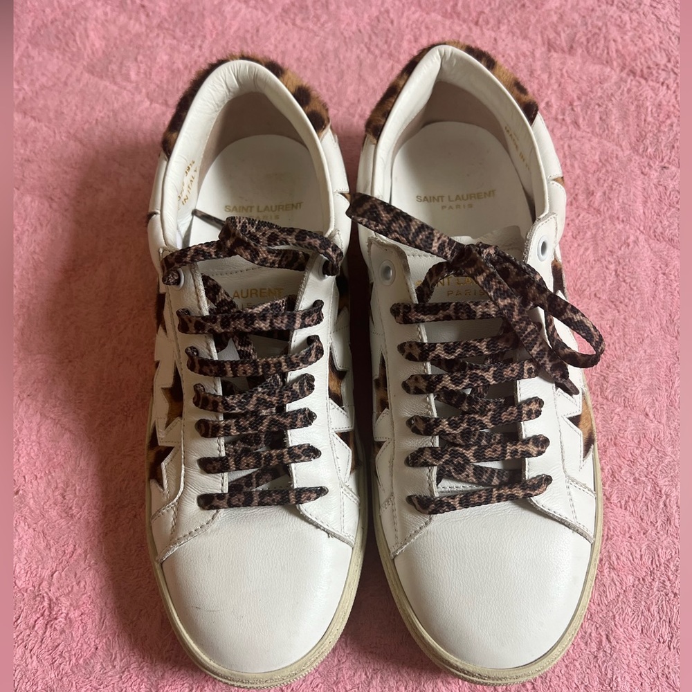 Saint Laurent Leopard Star sneakers 39.5